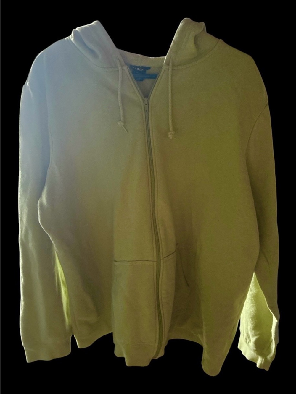 Joe Boxer Men’s Unisex Full Zip Fleece Hoodie Sweatshirt Sage Green 2X